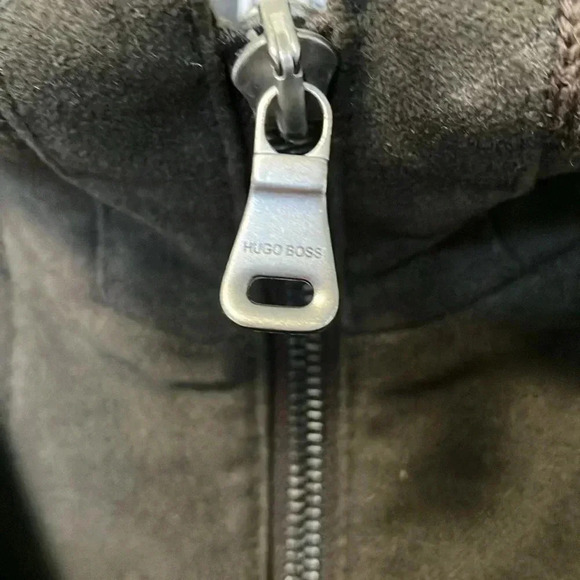 Hugo Boss brown inside zipped jacket button  coat - Picture 4 of 11